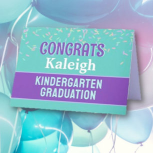 Proficiat!! Kleuterschool afstuderen kaart! Kaart