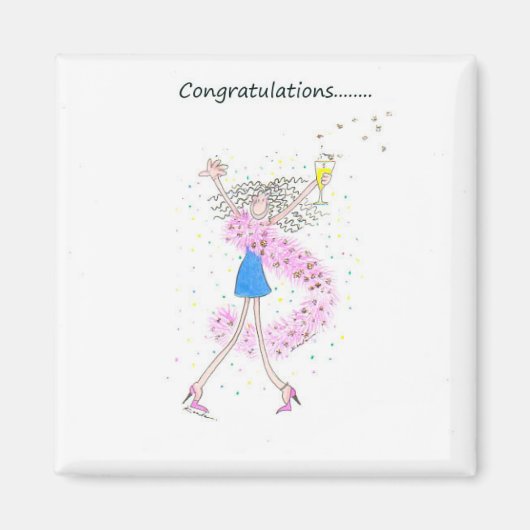 Proficiat Magnet (Voorkant)