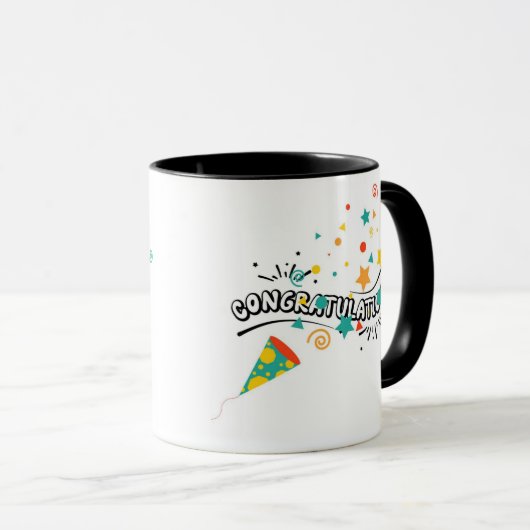 Proficiat met Confetti Mok (Voorkant rechts)