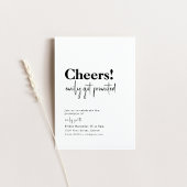 Proficiat, Promotie Nieuwe Job Party Uitnodigen Kaart