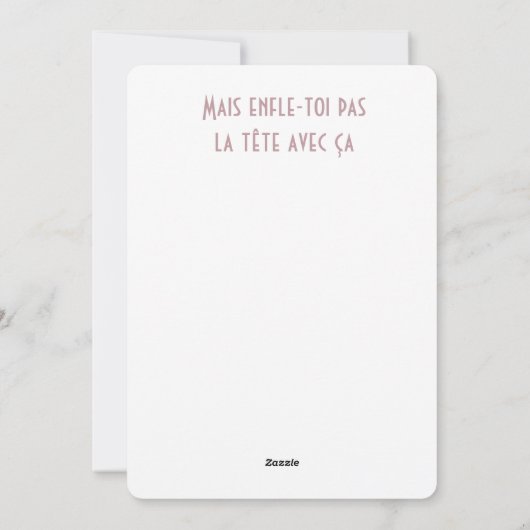 Proficiat Quebec Feestdagenkaart (Achterkant)