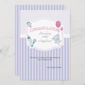 Proficiat voor de zwangerschap bij de kliniek Kaar (Voorkant / Achterkant)