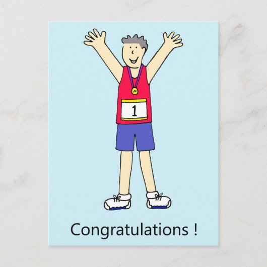 Proficiat voor hem. briefkaart (Voorkant)