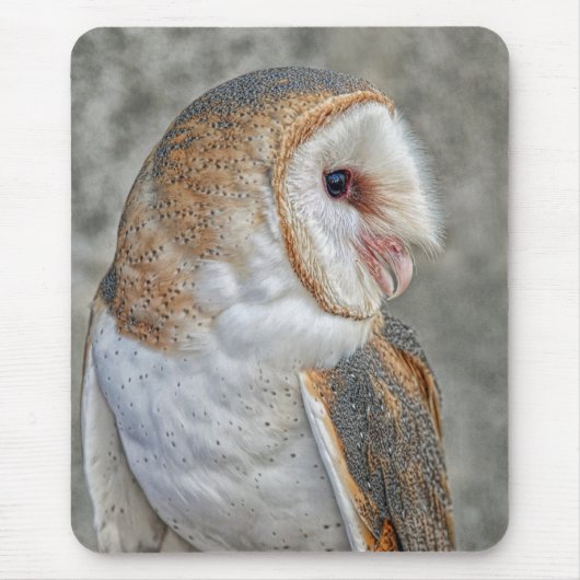 Profiel Barn Owl Muismat (Voorkant)