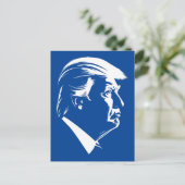 Profiel Donald Trump Briefkaart (Staand voorkant)