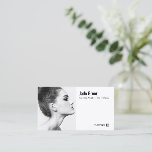 Profiel Foto Afbeelding installagram Visitekaartje (Staand voorkant)