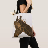 Profiel Giraffe opnieuw uitlijnen Tote Bag (Dichtbij)