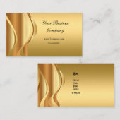 Profiel Gold Elegant Classy Visitekaartje (Voorkant / Achterkant)