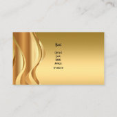 Profiel Gold Elegant Classy Visitekaartje (Achterkant)