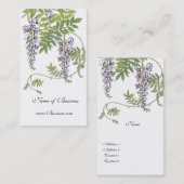 Profiel Kaart  lavendel Wit Visitekaartje (Voorkant / Achterkant)