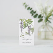 Profiel Kaart  lavendel Wit Visitekaartje (Staand voorkant)