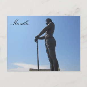 profiel manila standbeeld briefkaart