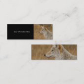 profiel of visitekaartje, coyote mini visitekaartje (Voorkant / Achterkant)