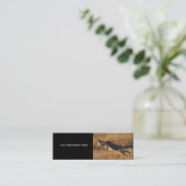 profiel of visitekaartje, coyote springen mini visitekaartje (Staand voorkant)