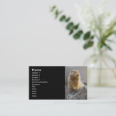 profiel of visitekaartje, eekhoorn visitekaartje (Staand voorkant)