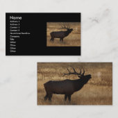 profiel of visitekaartje, elandtapijt visitekaartje (Voorkant / Achterkant)