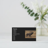 profiel of visitekaartje, elandtapijt visitekaartje (Staand voorkant)