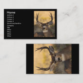 profiel of visitekaartje, herten visitekaartje (Voorkant / Achterkant)
