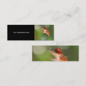 profiel of visitekaartje, kolibrie mini visitekaartje (Voorkant / Achterkant)