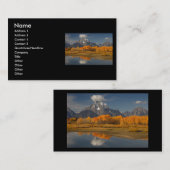 profiel of visitekaartje, oxboogbobend visitekaartje (Voorkant / Achterkant)