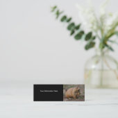 profiel of visitekaartje, prairiehond mini visitekaartje (Staand voorkant)