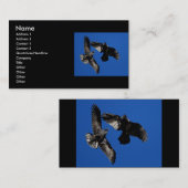 profiel of visitekaartje, ravens visitekaartje (Voorkant / Achterkant)