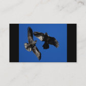 profiel of visitekaartje, ravens visitekaartje (Achterkant)