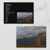 profiel of visitekaartje, regenboog visitekaartje (Voorkant / Achterkant)