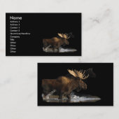 profiel of visitekaartje, vloeiende spatten visitekaartje (Voorkant / Achterkant)