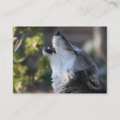 profiel of visitekaartje, wolf visitekaartje (Achterkant)