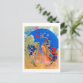 Profiel onder een Arch, Redon Briefkaart (Staand voorkant)