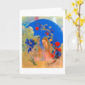 Profiel onder een Arch, Redon Kaart (Gele Bloem)