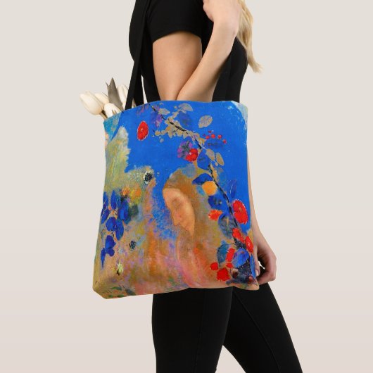Profiel onder een Arch, Redon Tote Bag (Dichtbij)
