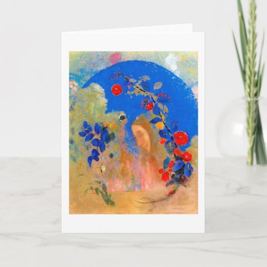 Profiel onder een boog, Redon Kaart (Voorkant)