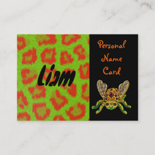 Profiel Persoonlijke naam Kaart Green Beetle Visitekaartje
