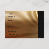 Profiel Persoonsnaam Kaart Silk Drapes Visitekaartje (Achterkant)