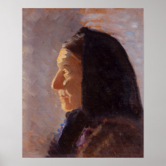Profiel Portret van Skagen Woman Poster
