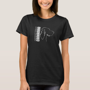 Profiel Proud American English Coonhound hondenras T-shirt