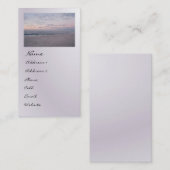 Profiel 'Roze & Blauw strand op zonsopgang' Visitekaartje (Voorkant / Achterkant)