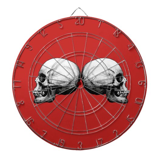 Profiel Schull Black en White Dart Board Dartbord (Voorkant)