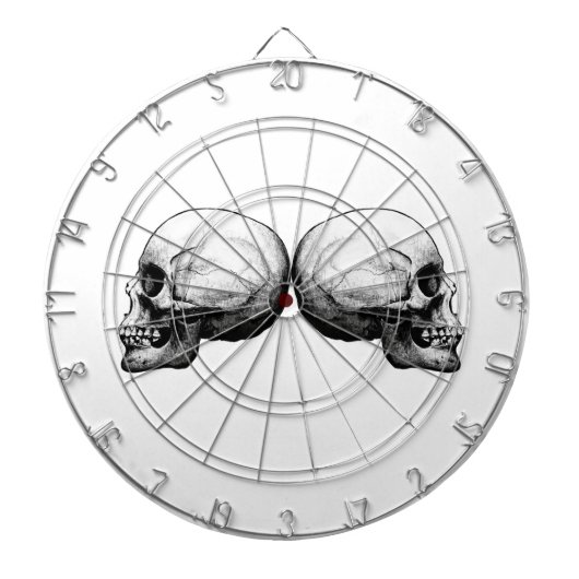 Profiel Schull Black en White Dart Board Dartbord (Voorkant)