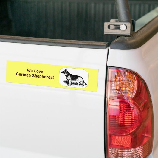 Profiel Shepherd Bumpersticker (Op Truck)