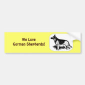 Profiel Shepherd Bumpersticker (Voorkant)