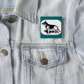 Profiel Shepherd Vierkante Button 5,1 Cm (In situ)