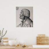 Profiel van Albrecht Durer, 1527 Poster (Keuken)