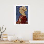 Profiel van Antonio Di Jacopo Pollaiuolo Poster (Keuken)