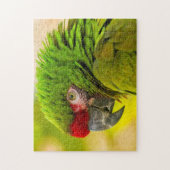 Profiel van ara in Santa Barbara Zoo Legpuzzel (Verticaal)