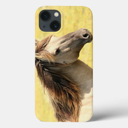 Profiel van beige paarden Case-Mate iPhone case (Achterkant)