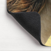 Profiel van beige paarden muismat (Hoek)