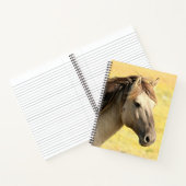 Profiel van beige paarden notitieboek (Binnen)